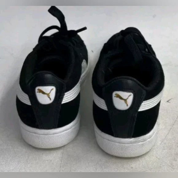 Puma Women's Platform Softfoam Suede Gold / Black  Sneakers -Size 6.5 - Picture 5 of 7